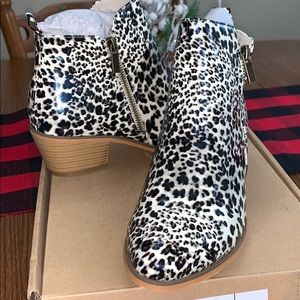 Leopard Print Booties